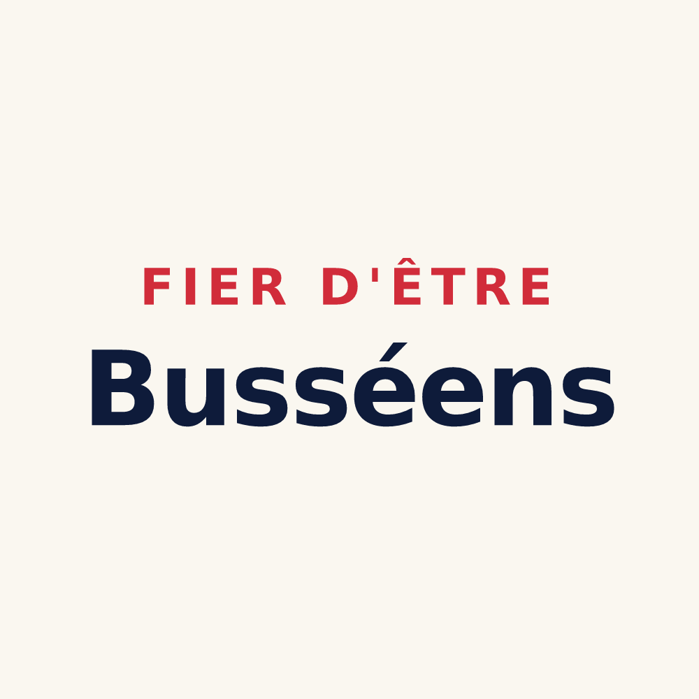 Tasse « Fier d'être Busséens » — design pour Bussy-Saint-Martin