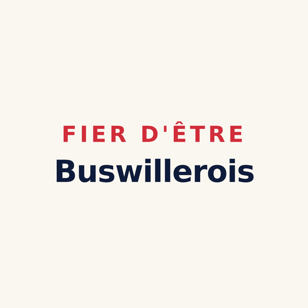 Tasse « Fier d'être Buswillerois » — design pour Buswiller