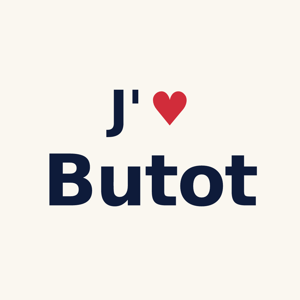 Tasse personnalisée Butot — design J'aime Butot