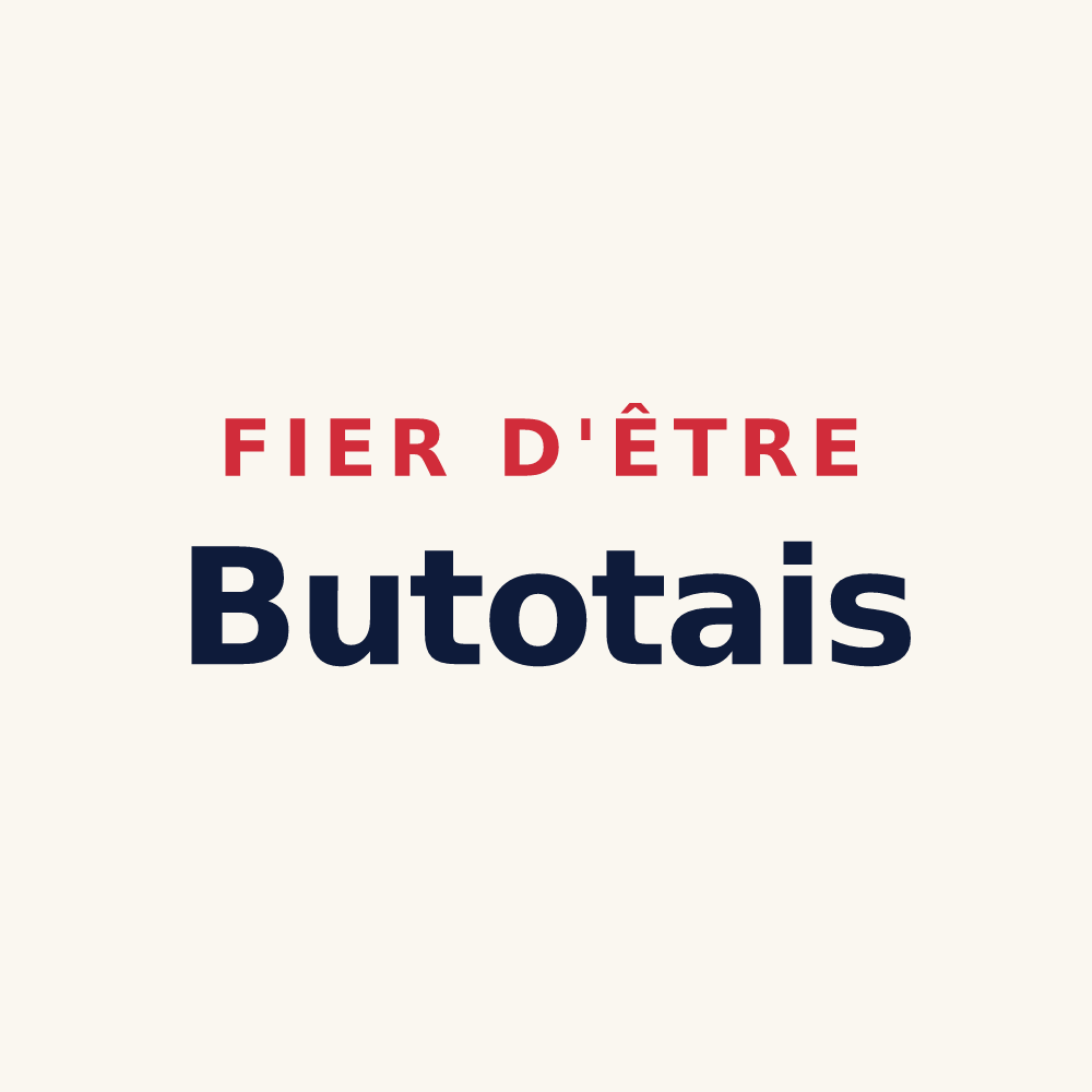 Tasse « Fier d'être Butotais » — design pour Butot