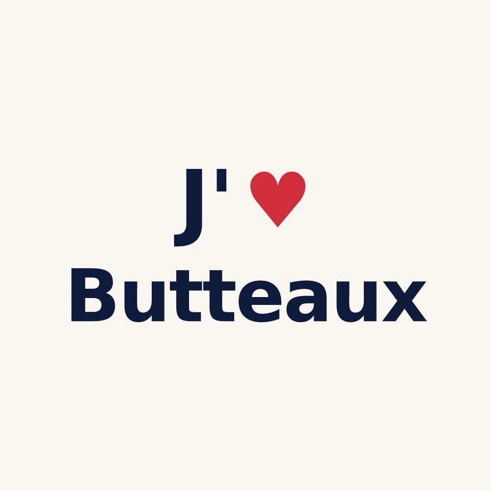 Tasse personnalisée Butteaux — design J'aime Butteaux
