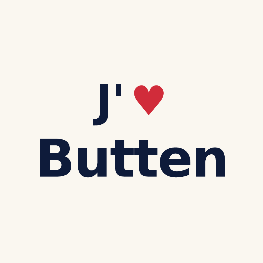 Tasse personnalisée Butten — design J'aime Butten