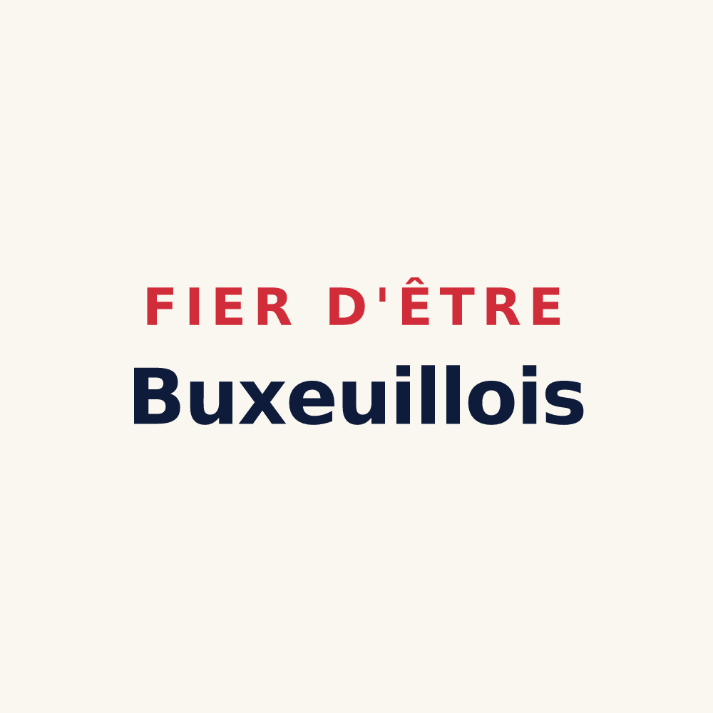 Tasse « Fier d'être Buxeuillois » — design pour Buxeuil
