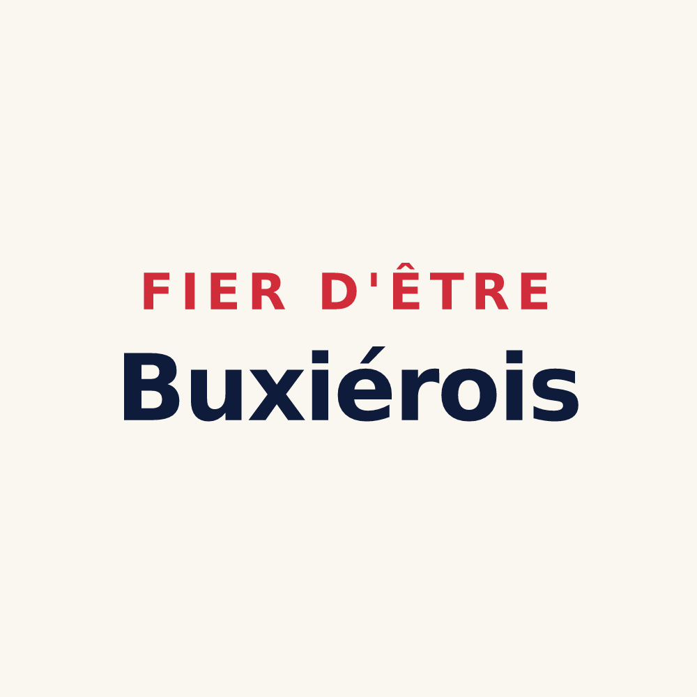 Tasse « Fier d'être Buxiérois » — design pour Buxières-sous-les-Côtes