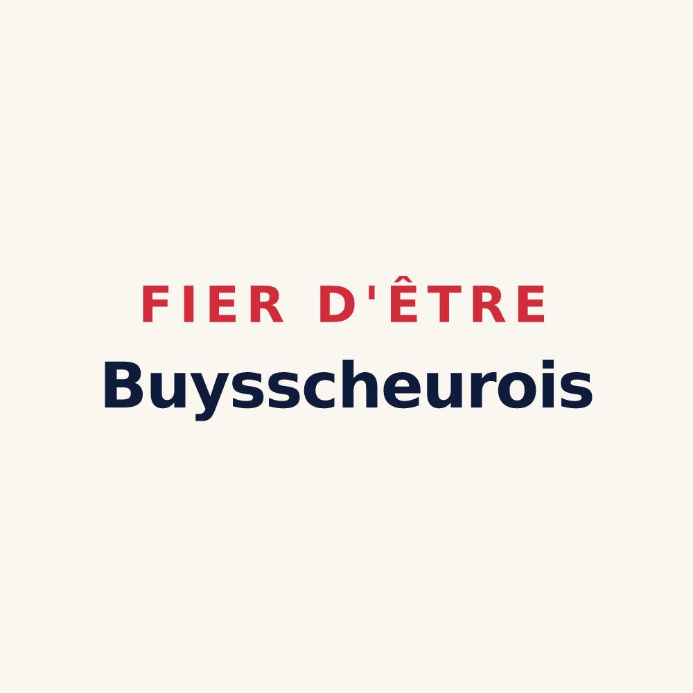 Tasse « Fier d'être Buysscheurois » — design pour Buysscheure