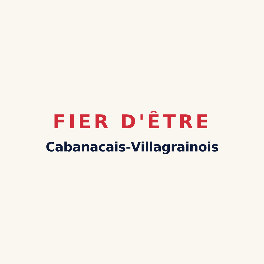 Tasse « Fier d'être Cabanacais-Villagrainois » — design pour Cabanac-et-Villagrains