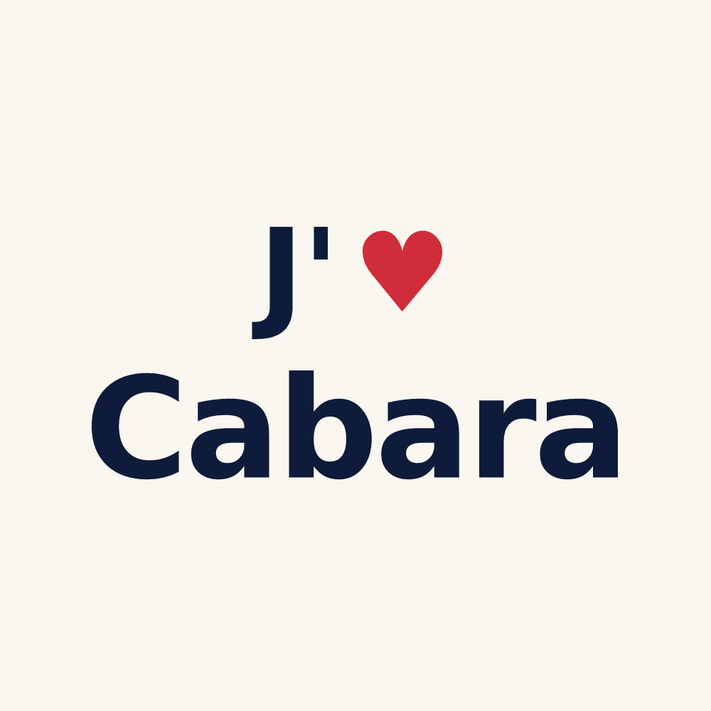 Tasse personnalisée Cabara — design J'aime Cabara