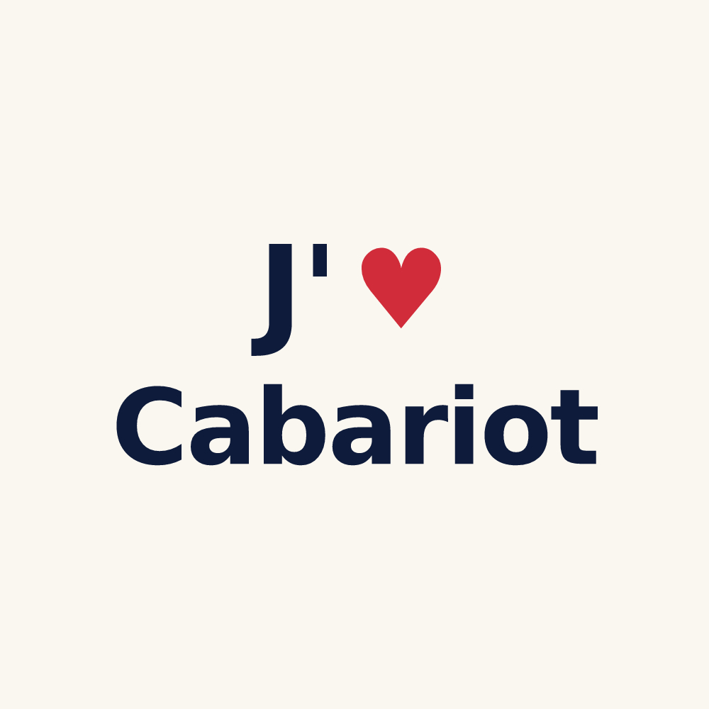 Tasse personnalisée Cabariot — design J'aime Cabariot