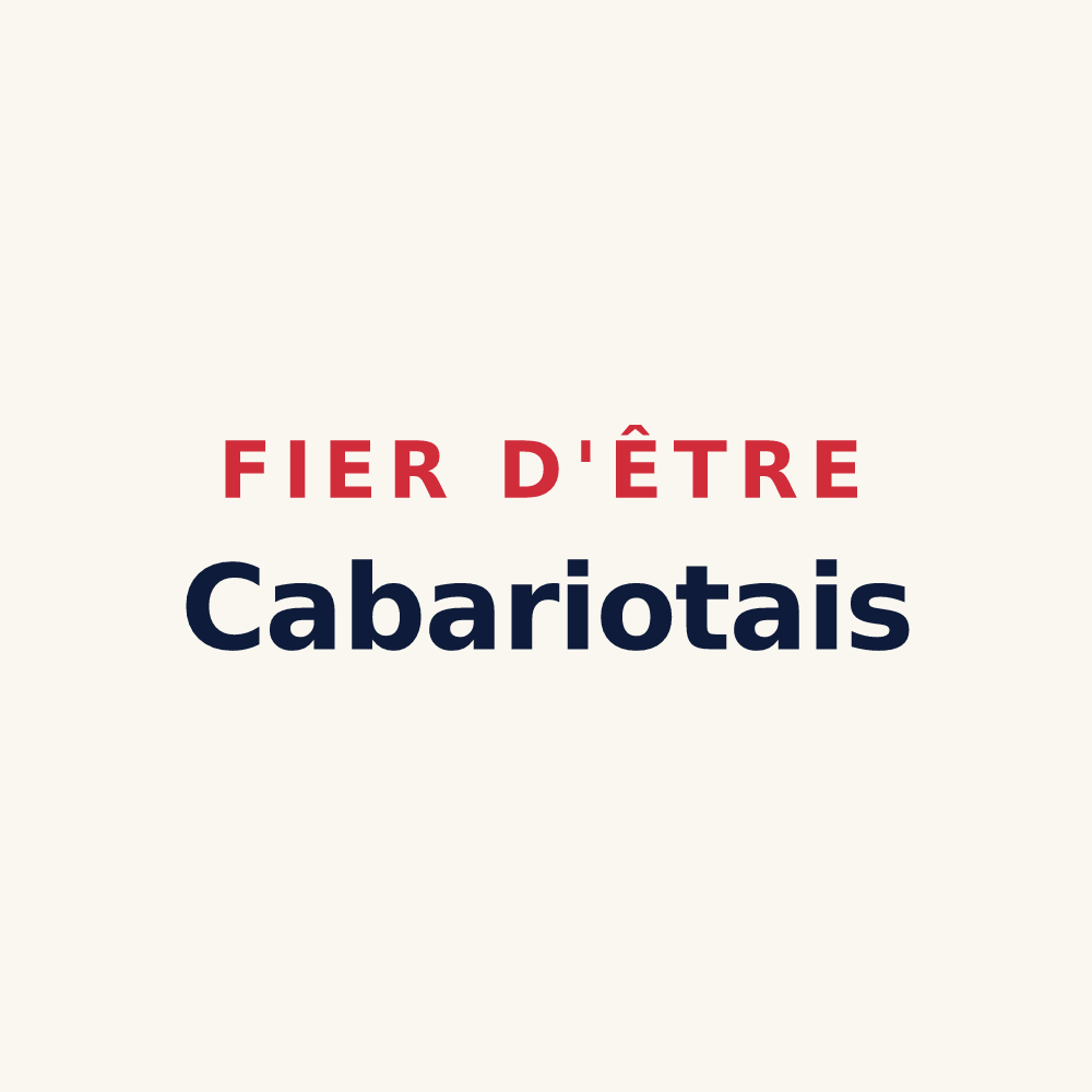 Tasse « Fier d'être Cabariotais » — design pour Cabariot