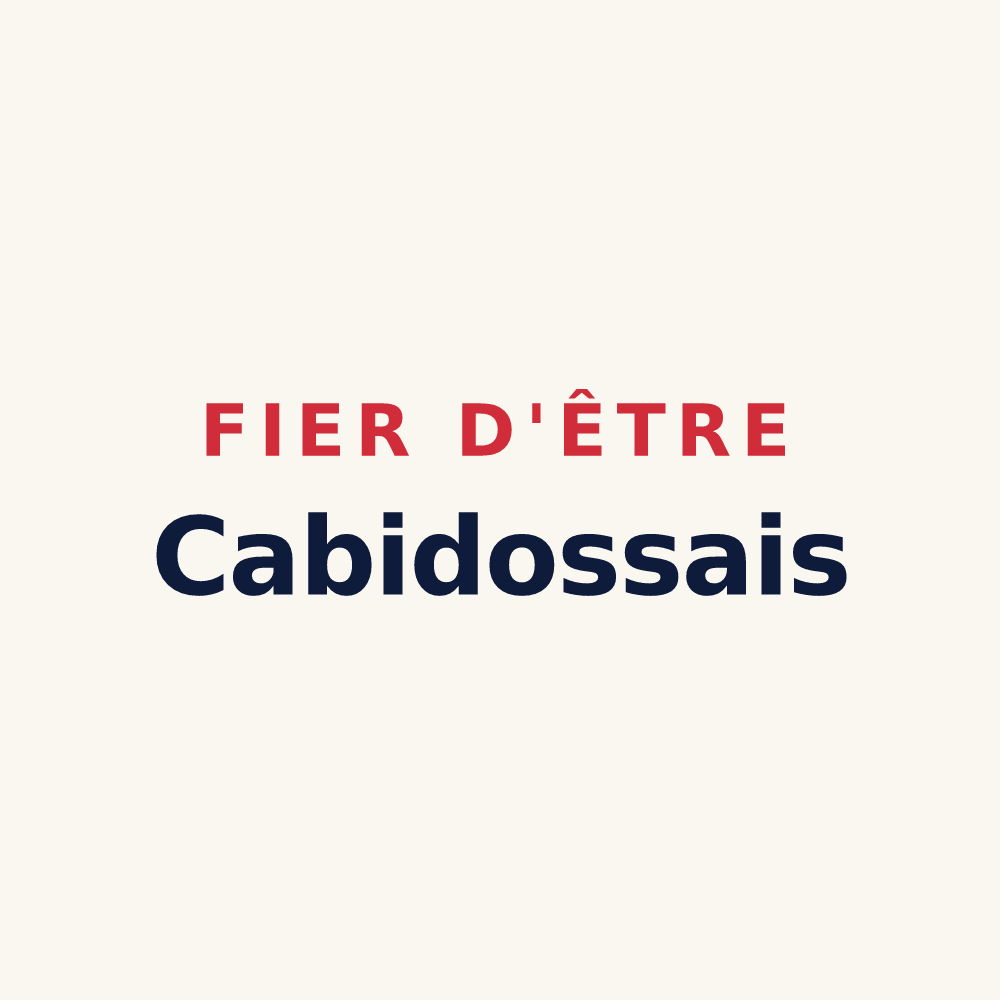 Tasse « Fier d'être Cabidossais » — design pour Cabidos