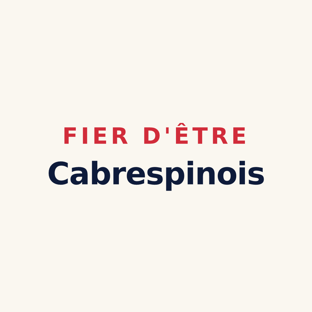Tasse « Fier d'être Cabrespinois » — design pour Cabrespine