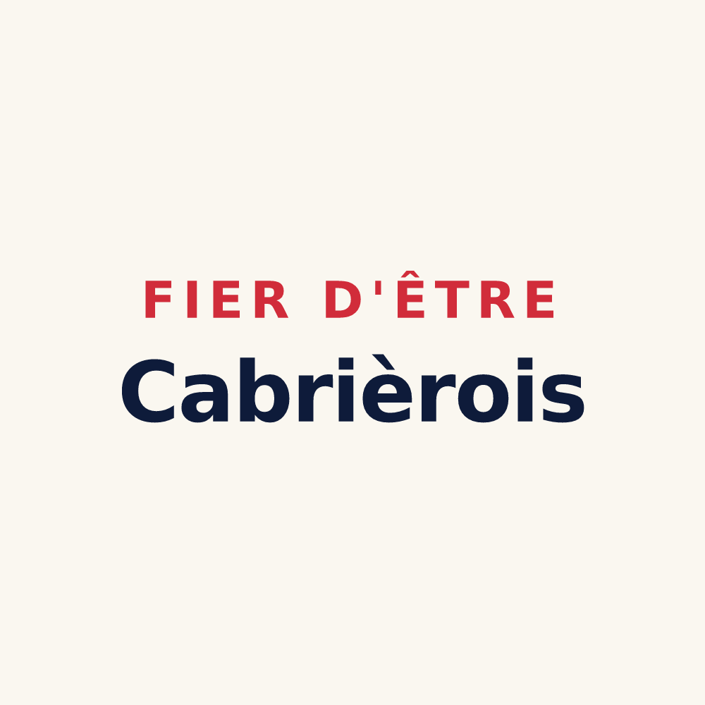 Tasse « Fier d'être Cabrièrois » — design pour Cabrières