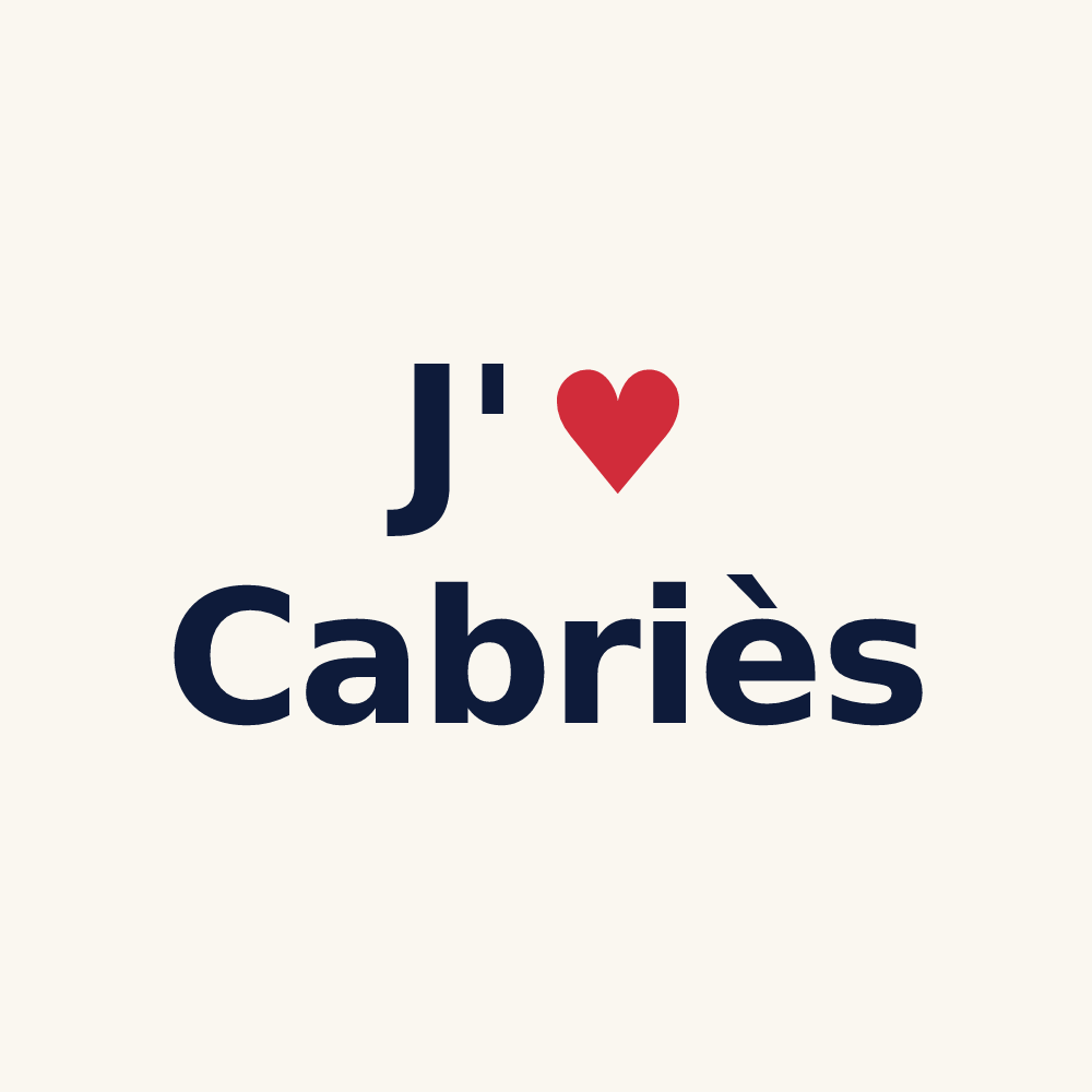 Tasse personnalisée Cabriès — design J'aime Cabriès