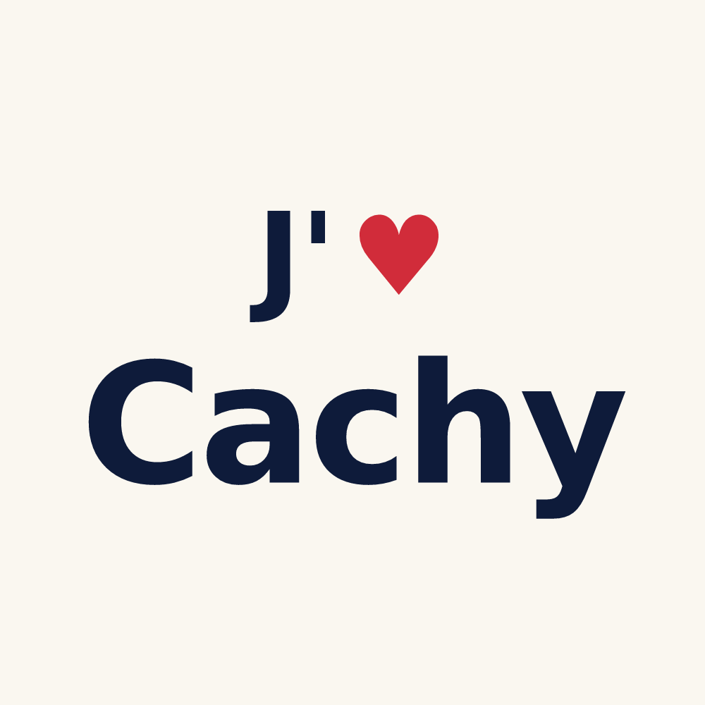 Tasse personnalisée Cachy — design J'aime Cachy