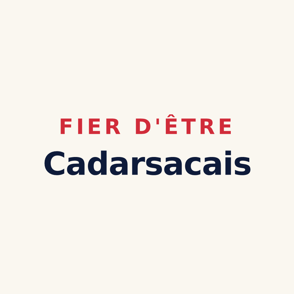 Tasse « Fier d'être Cadarsacais » — design pour Cadarsac