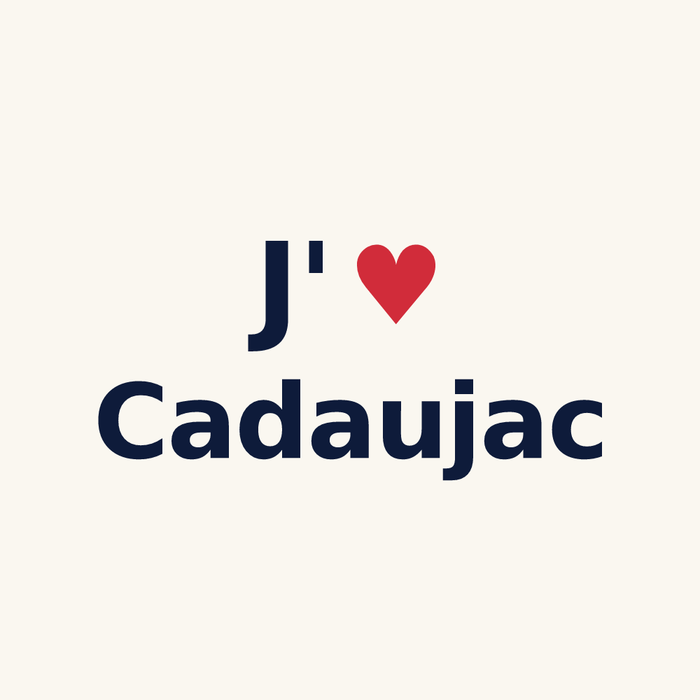 Tasse personnalisée Cadaujac — design J'aime Cadaujac