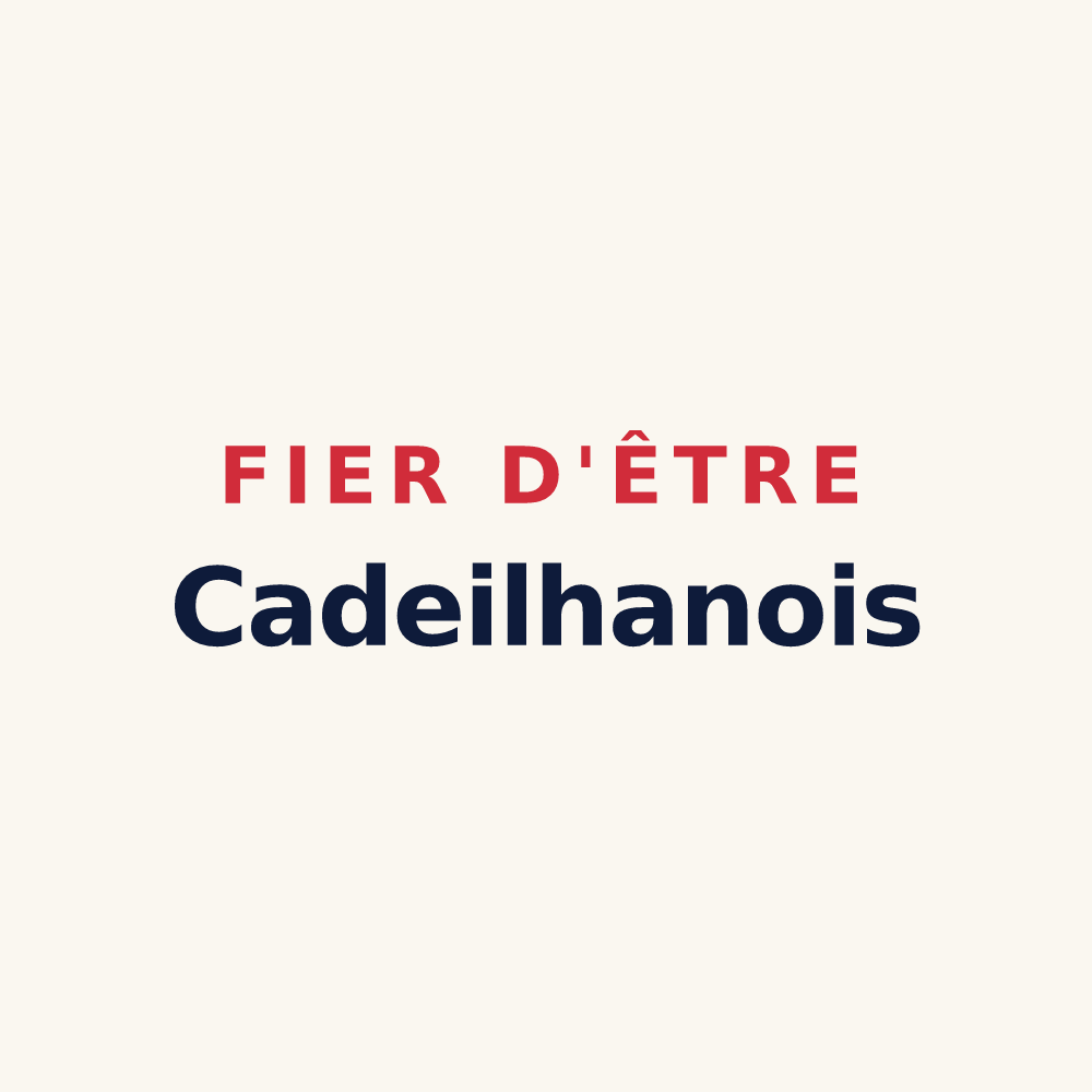 Tasse « Fier d'être Cadeilhanois » — design pour Cadeilhan-Trachère