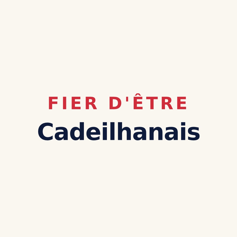 Tasse « Fier d'être Cadeilhanais » — design pour Cadeilhan