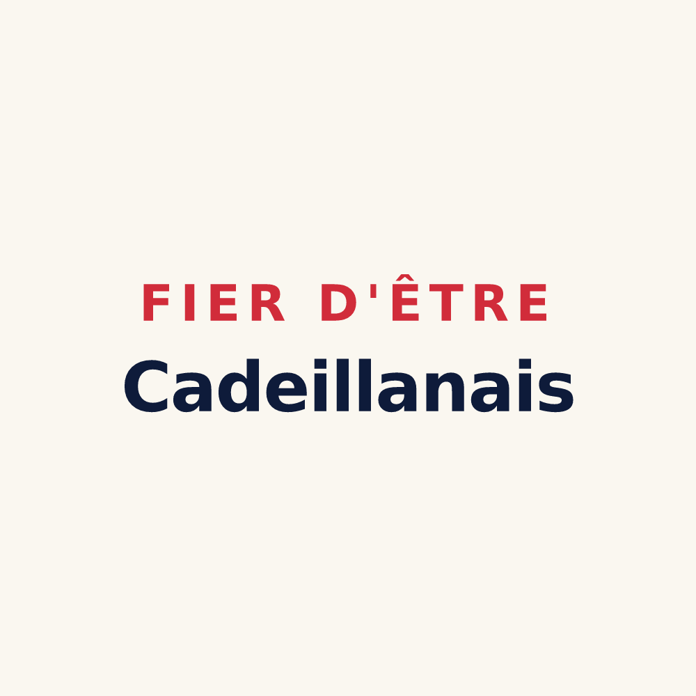 Tasse « Fier d'être Cadeillanais » — design pour Cadeillan