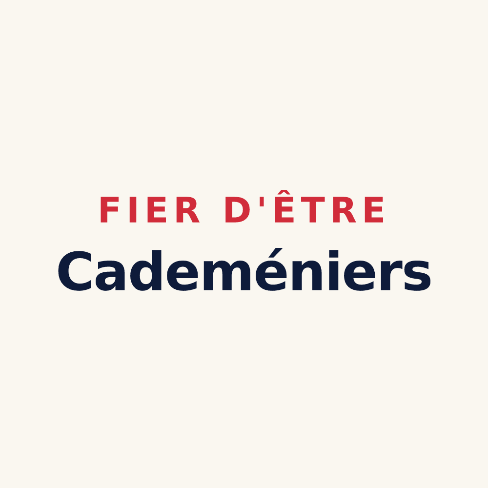 Tasse « Fier d'être Cademéniers » — design pour Cademène