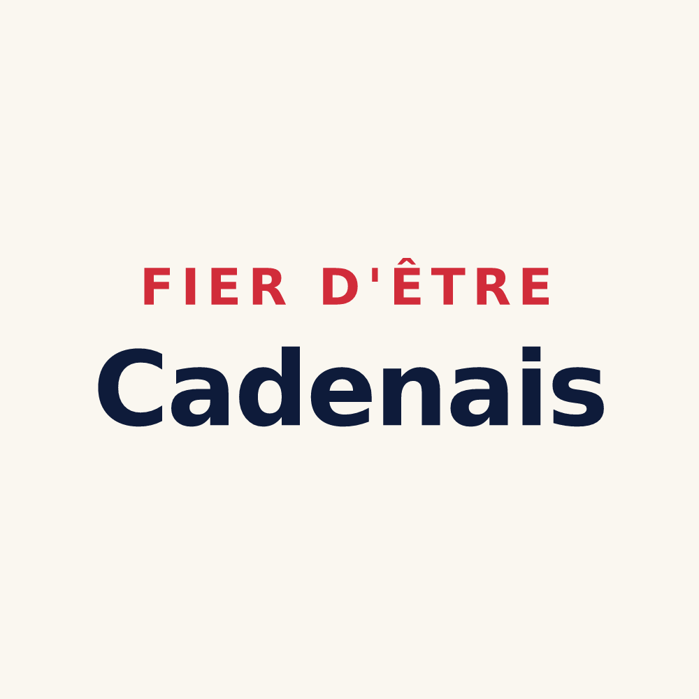 Tasse « Fier d'être Cadenais » — design pour Caden