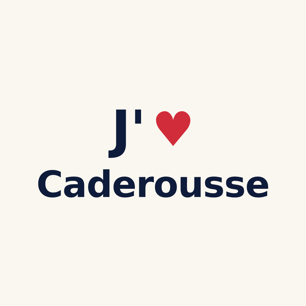 Tasse personnalisée Caderousse — design J'aime Caderousse