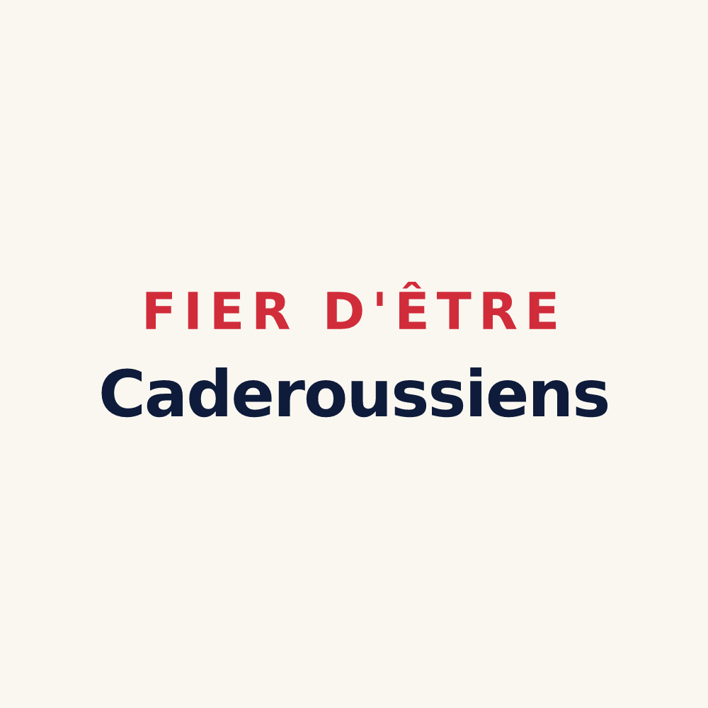 Tasse « Fier d'être Caderoussiens » — design pour Caderousse