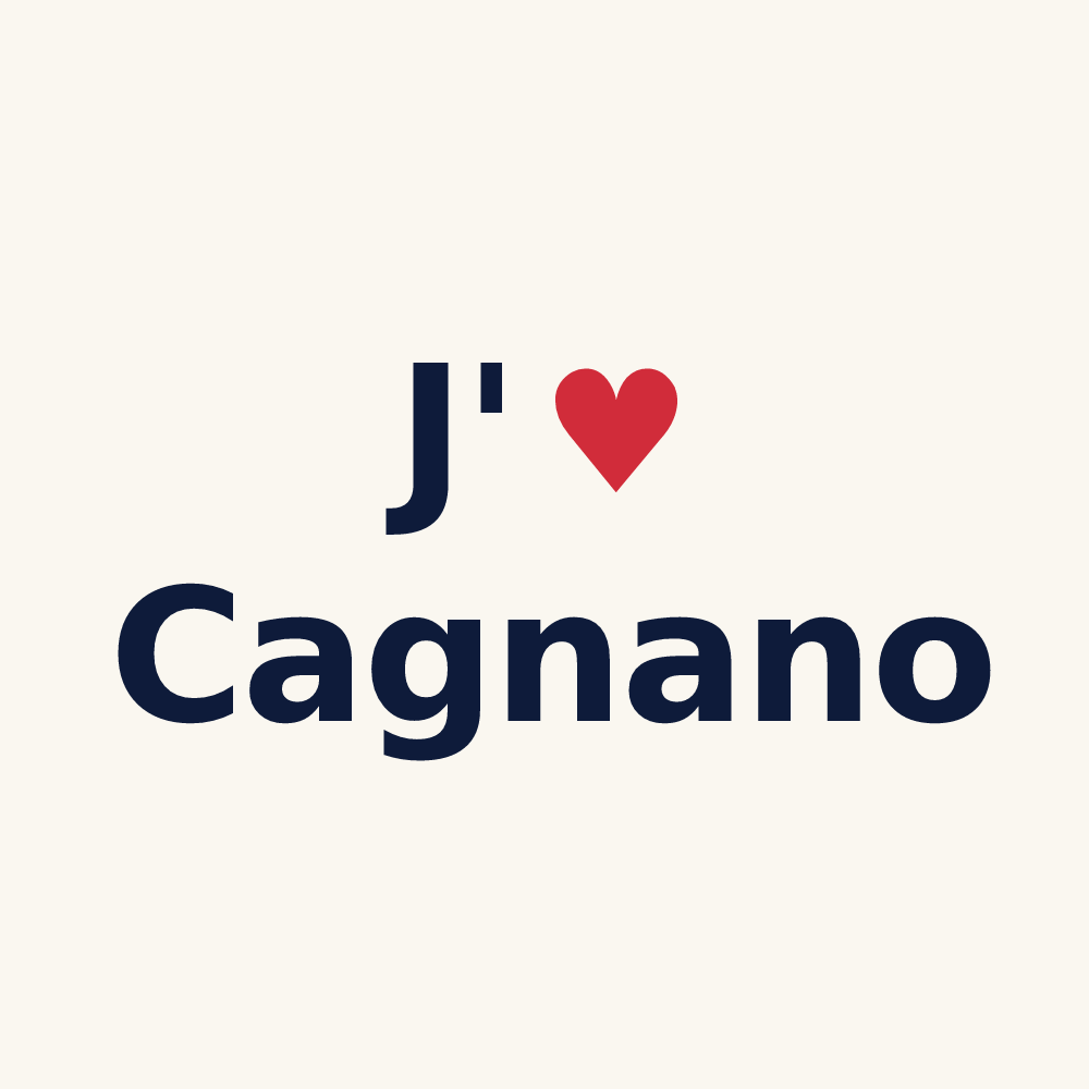 Tasse personnalisée Cagnano — design J'aime Cagnano