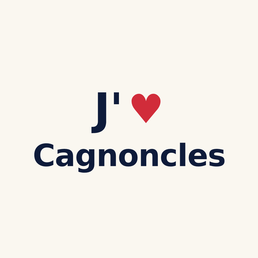 Tasse personnalisée Cagnoncles — design J'aime Cagnoncles