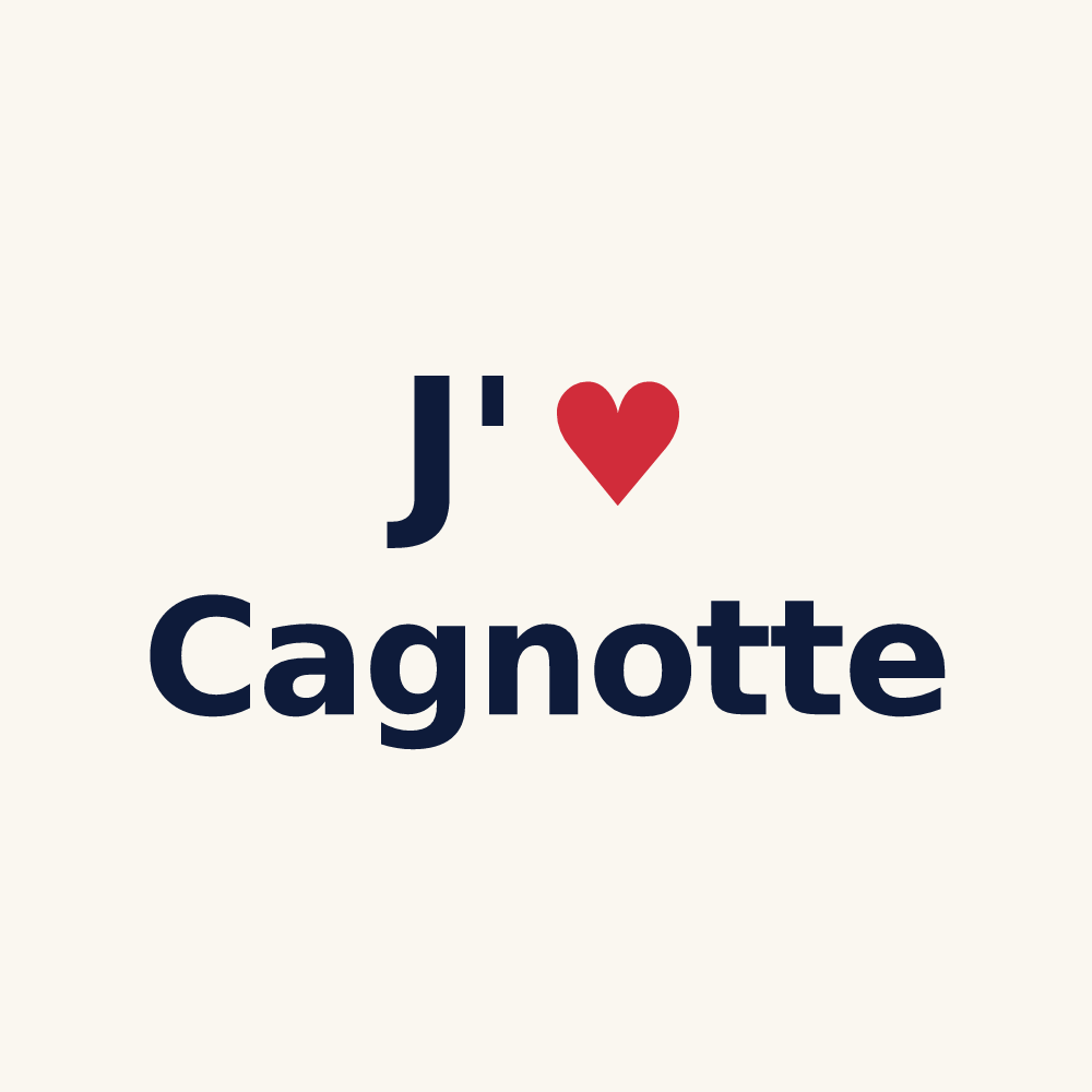 Tasse personnalisée Cagnotte — design J'aime Cagnotte