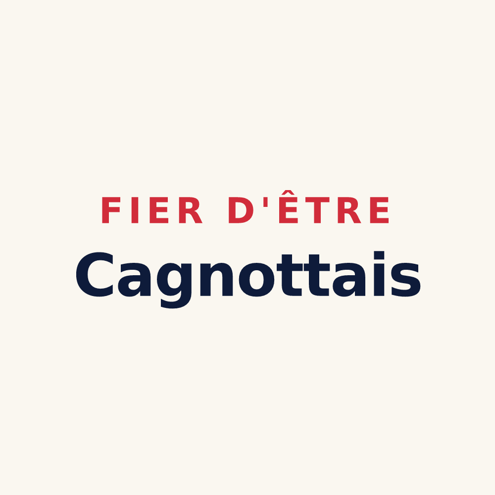 Tasse « Fier d'être Cagnottais » — design pour Cagnotte