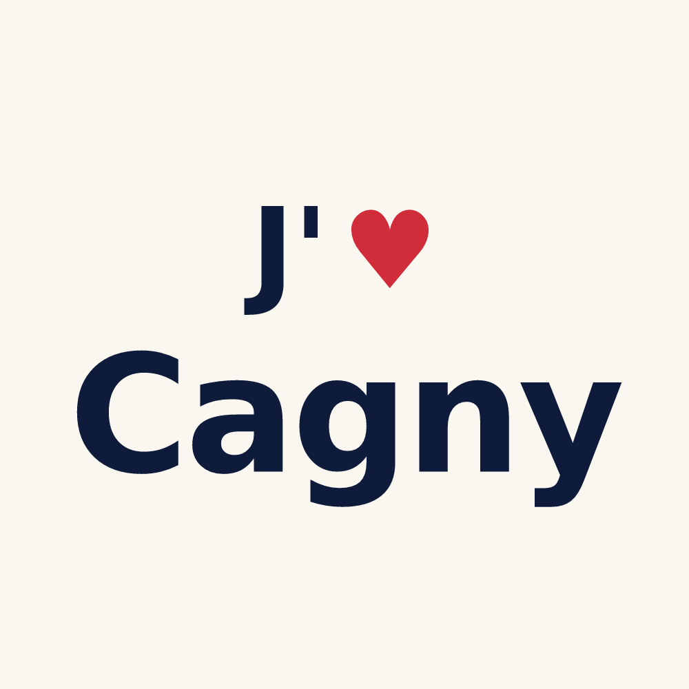 Tasse personnalisée Cagny — design J'aime Cagny