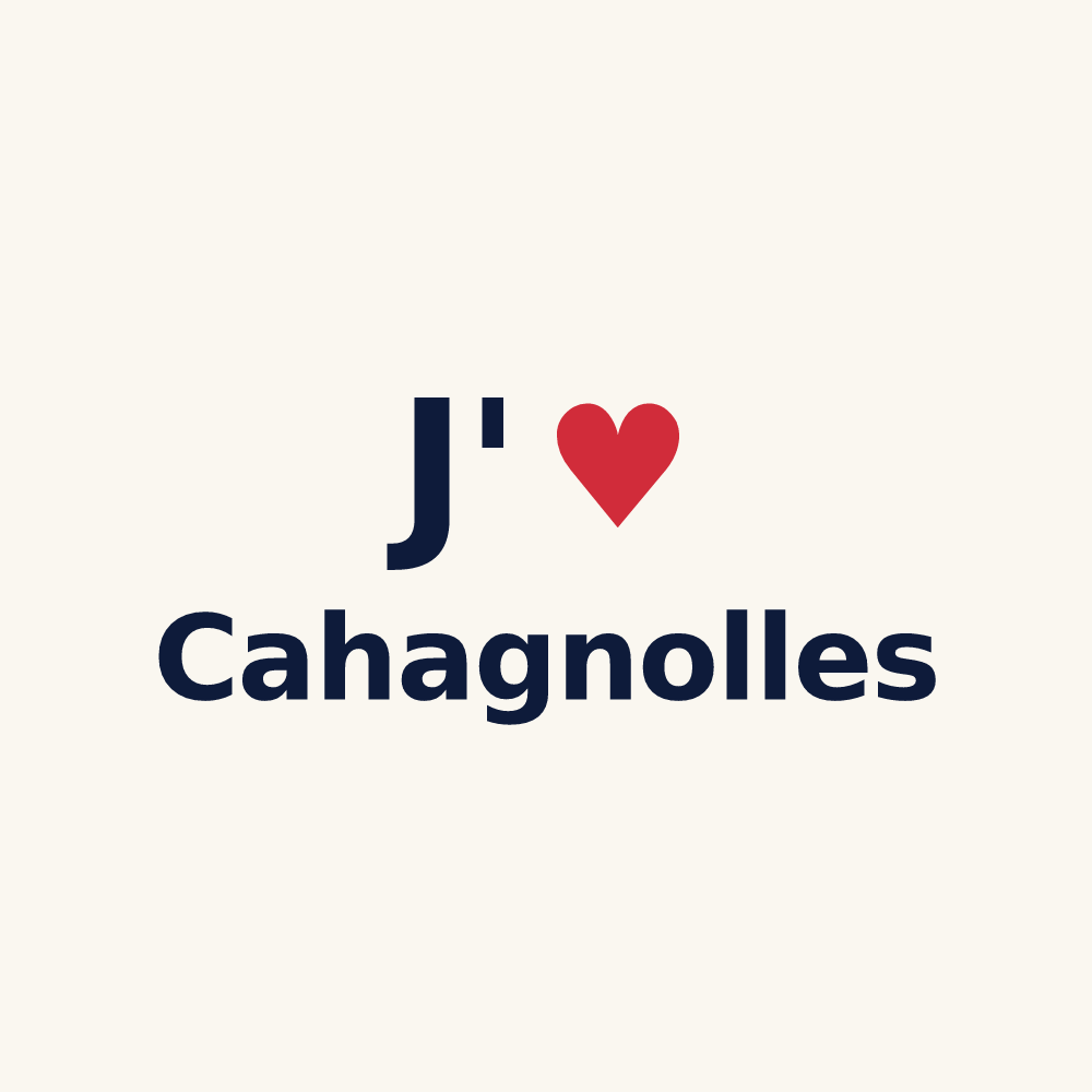 Tasse personnalisée Cahagnolles — design J'aime Cahagnolles