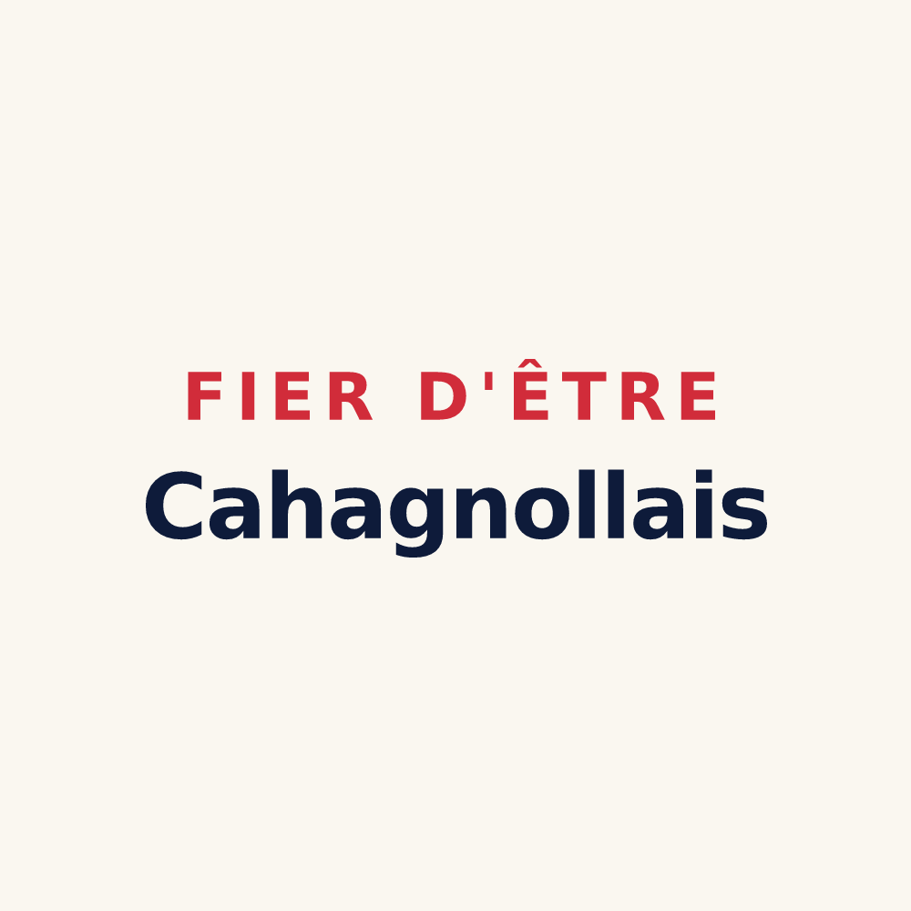 Tasse « Fier d'être Cahagnollais » — design pour Cahagnolles