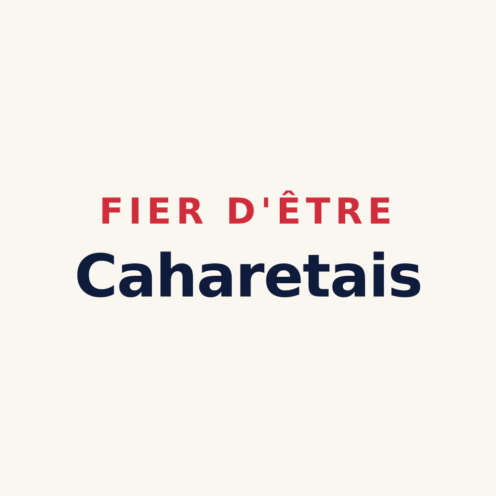 Tasse « Fier d'être Caharetais » — design pour Caharet