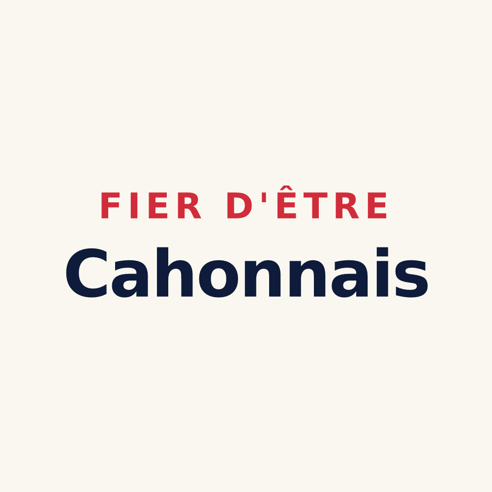Tasse « Fier d'être Cahonnais » — design pour Cahon