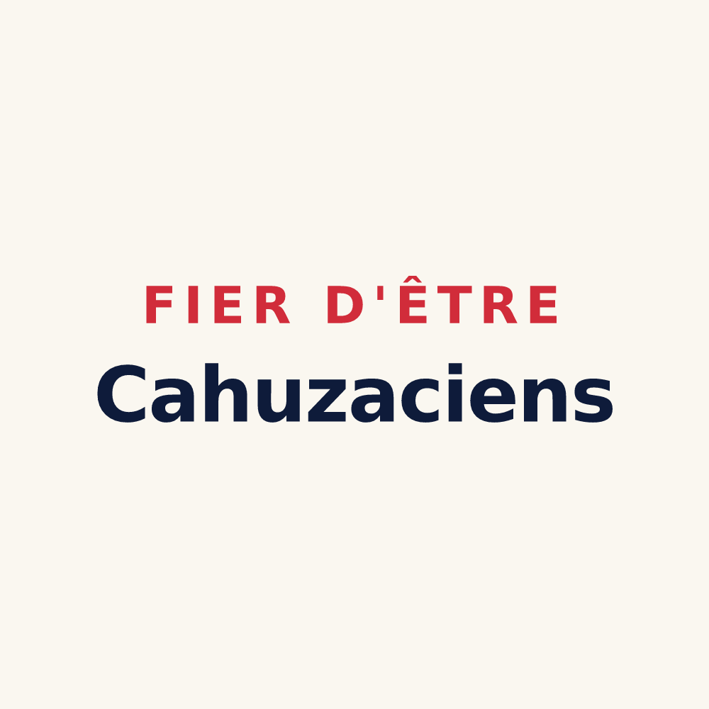 Tasse « Fier d'être Cahuzaciens » — design pour Cahuzac-sur-Adour