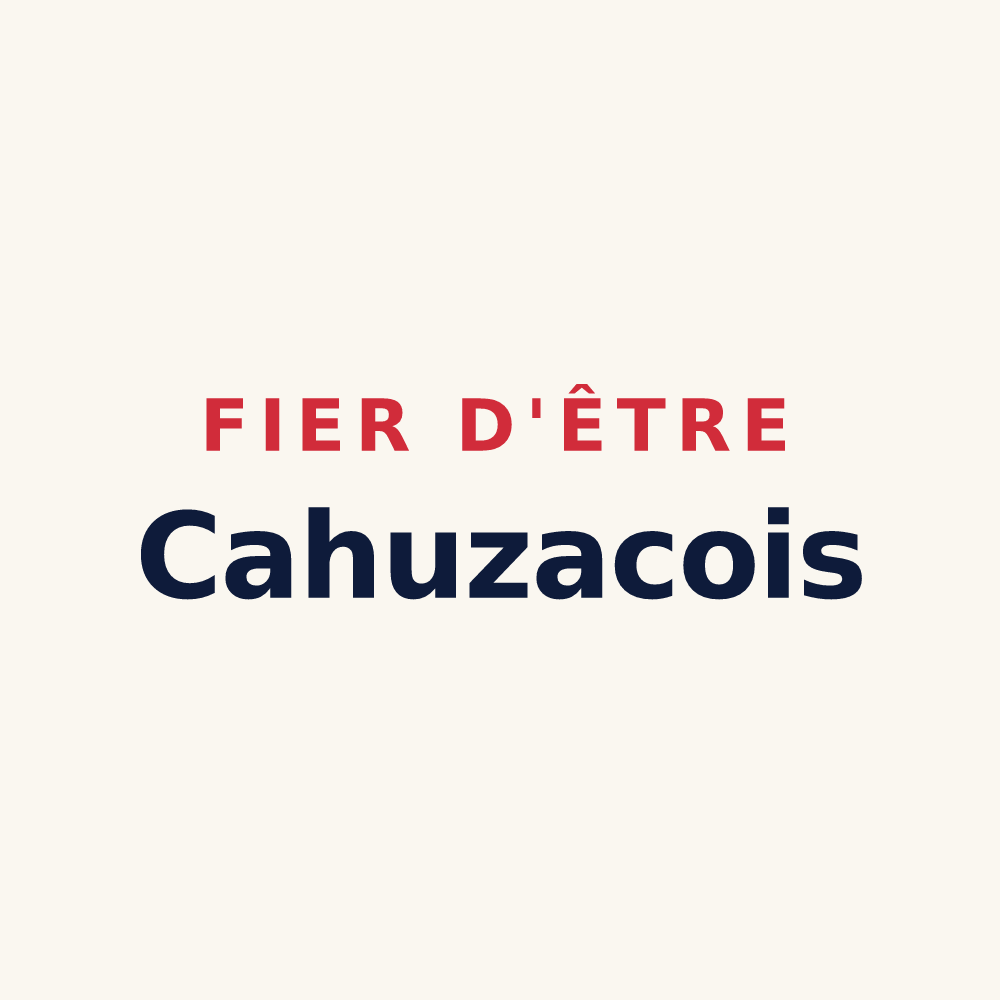 Tasse « Fier d'être Cahuzacois » — design pour Cahuzac-sur-Vère