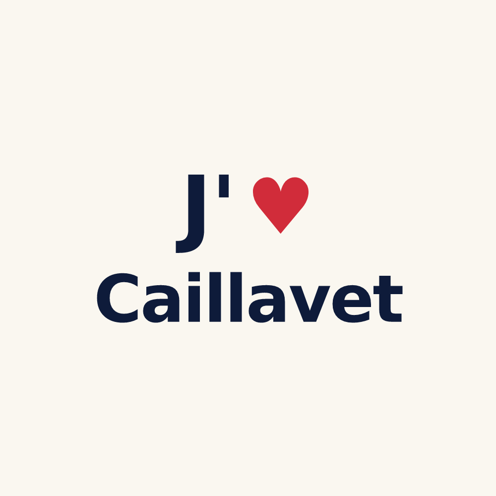Tasse personnalisée Caillavet — design J'aime Caillavet
