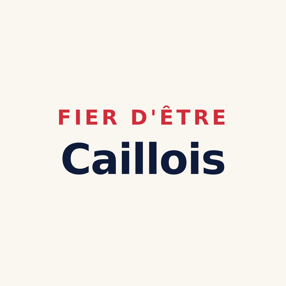 Tasse « Fier d'être Caillois » — design pour Caille