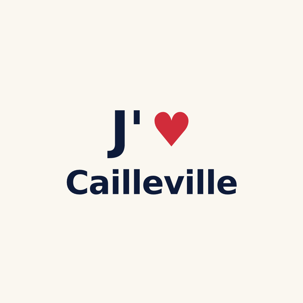 Tasse personnalisée Cailleville — design J'aime Cailleville