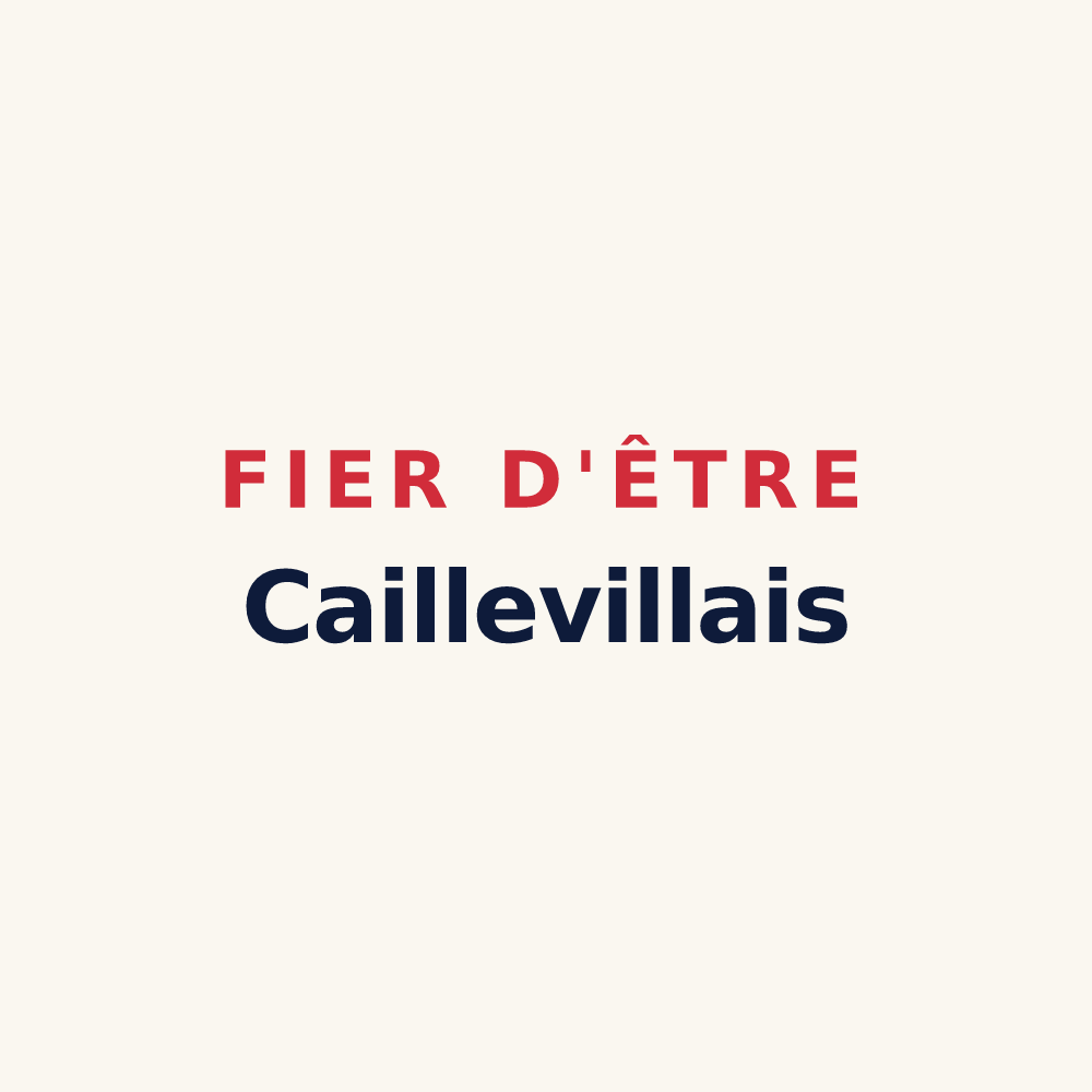 Tasse « Fier d'être Caillevillais » — design pour Cailleville