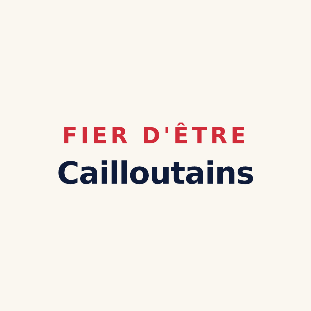 Tasse « Fier d'être Cailloutains » — design pour Cailloux-sur-Fontaines