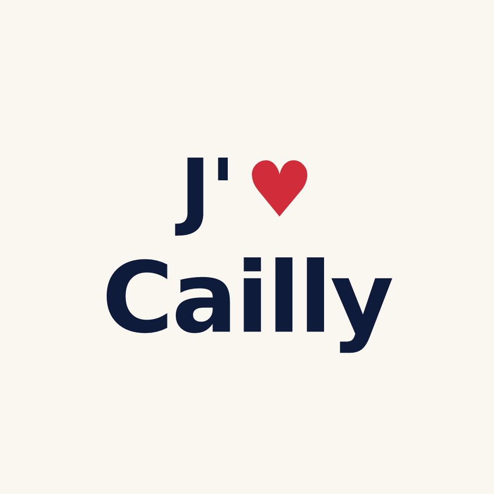 Tasse personnalisée Cailly — design J'aime Cailly