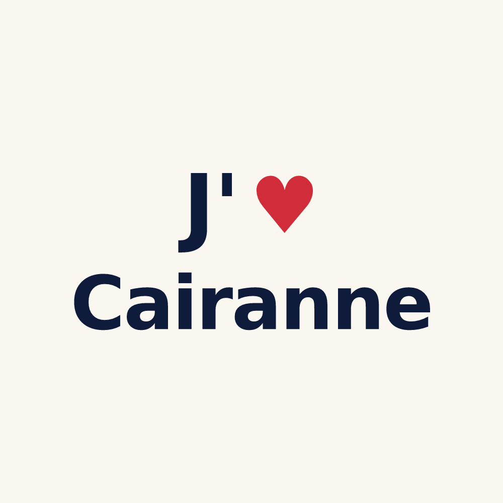 Tasse personnalisée Cairanne — design J'aime Cairanne