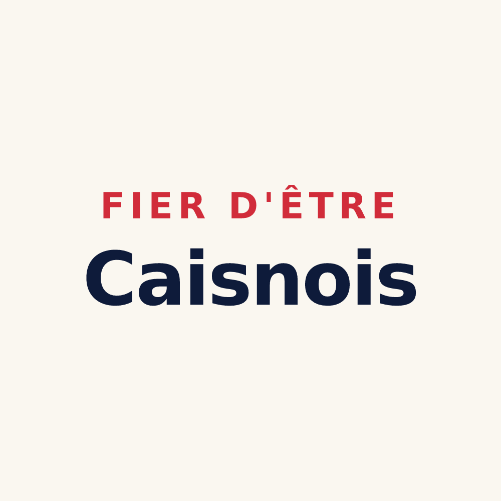 Tasse « Fier d'être Caisnois » — design pour Caisnes