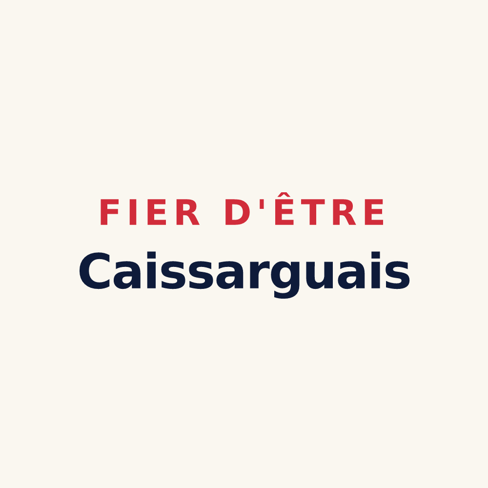 Tasse « Fier d'être Caissarguais » — design pour Caissargues