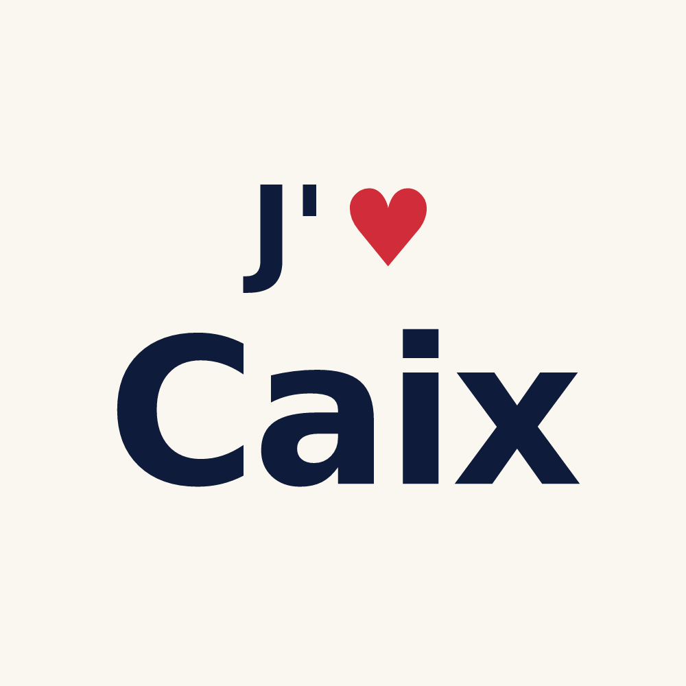 Tasse personnalisée Caix — design J'aime Caix