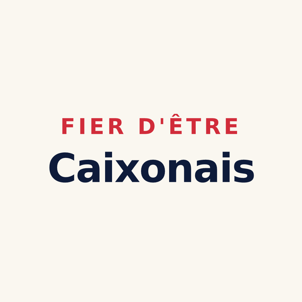 Tasse « Fier d'être Caixonais » — design pour Caixon