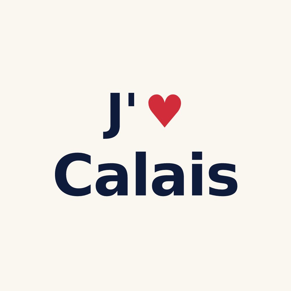 Tasse personnalisée Calais — design J'aime Calais